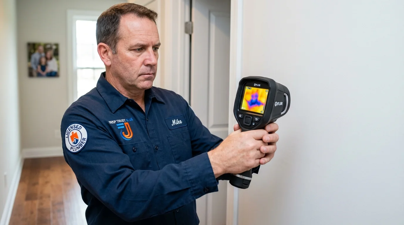 Thermal imaging leak detection by Johns Plumbing LLC in Twentynine Palms